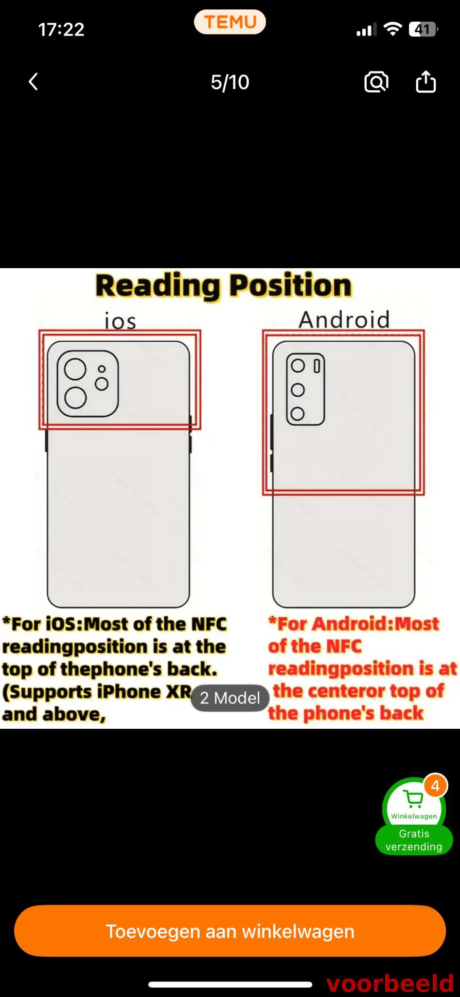 Waar je NFC scant op iPhone of Android